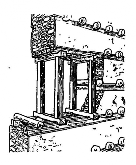 Аксум. Кладка с ростверком