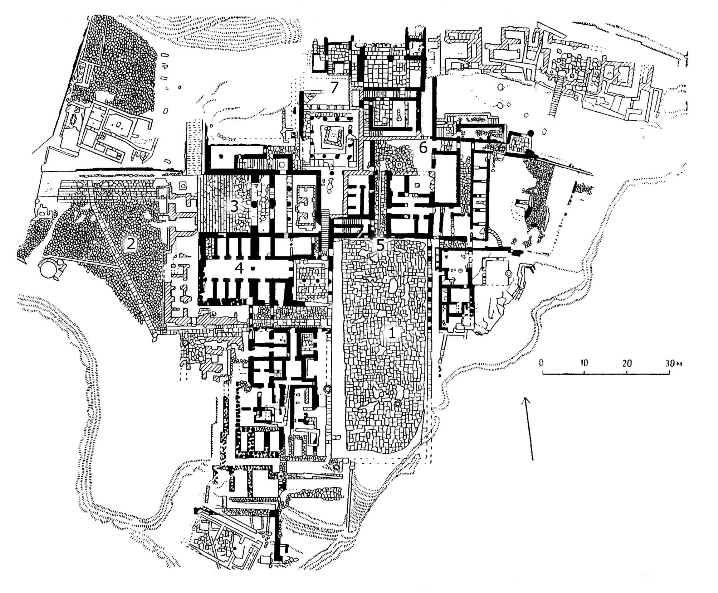 Фест. Дворец, XX—XVI вв. до н. э. План
