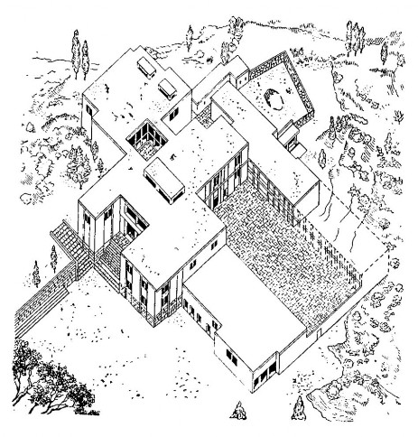 Фест. Дворец, XX—XVI вв. до н. э. Общий вид (реконструкция)