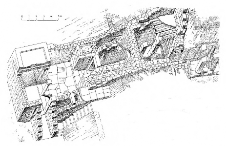 Кносс. Погребальный храм, XVI в до н.э. Изометрический разрез