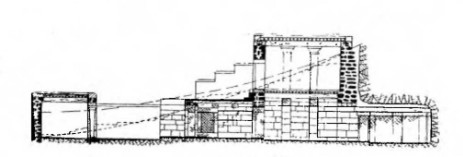Кносс. Погребальный храм, XVI в до н.э. Продольный разрез