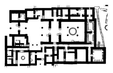 Пилос. План дворца, до XII в. до н. э.