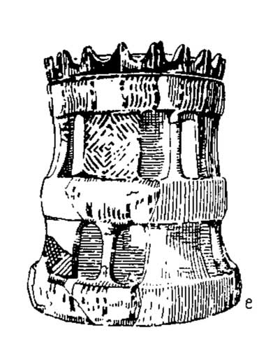 Крит. Печать в форме многоэтажного дома