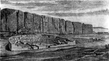 Неолит. Пуэбло Бонито. Общий вид (реконструкция)