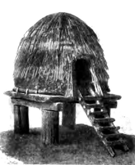 Бронзовый век. Модель свайной неолитической хижины