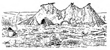 Средний палеолит. Палеолитическое жилище в Пушкарях I (реконструкция)