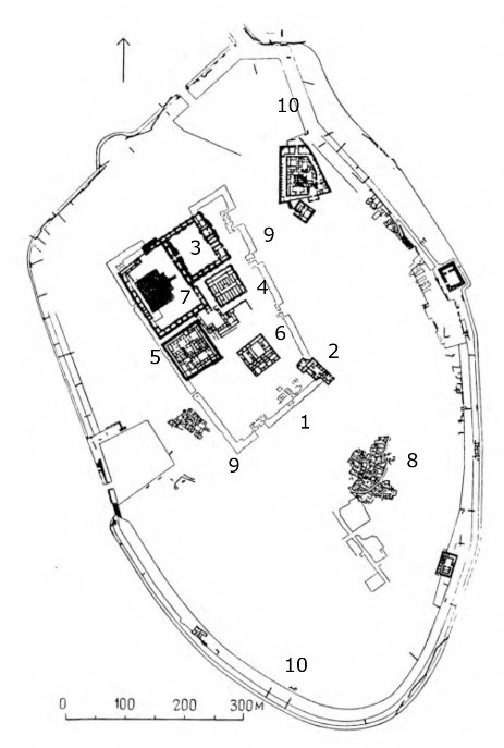 Город Ур, III тысячелетие до н. э. — VI в. до н. э. План