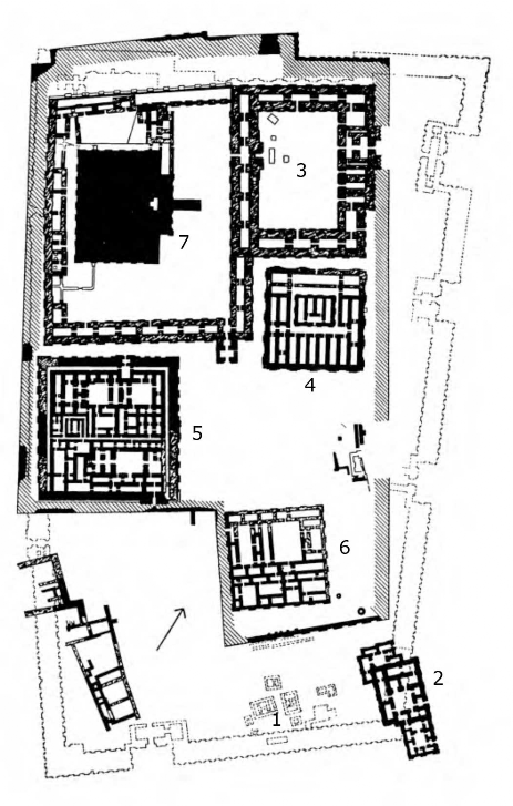 Уp. III тысячелетие до н. э. — VI в. до н. э. План священного участка