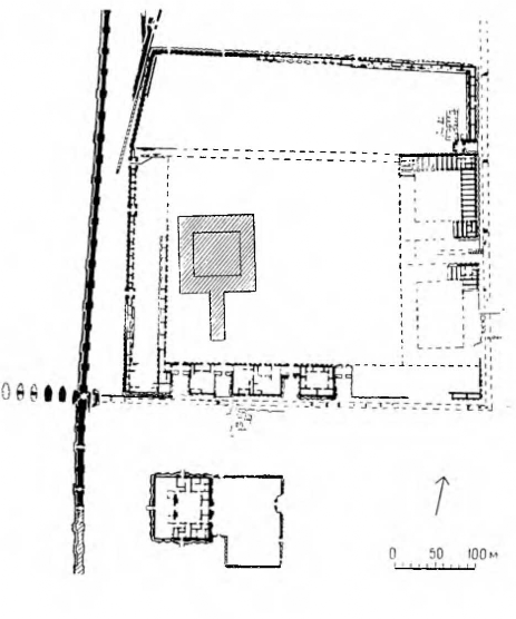 Вавилон. Священный участок храма Мардука, V II—VI вв. до н. э. план