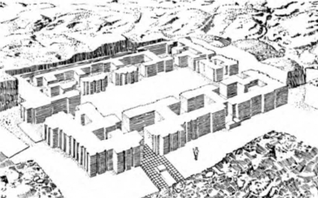 Вавилон. Храм Эхаттутила, VI в. до н. э. (реконструкция)