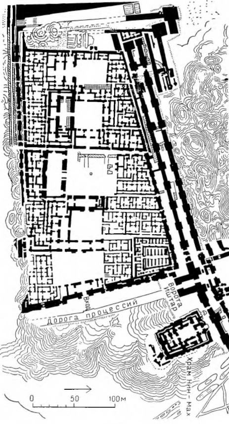 Вавилон. Южный дворец Навуходоносора, VI в. до н. э.