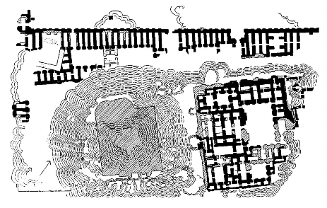 Борсиппа. Храмовый комплекс Эзида, VI в. до н. э. План комплекса