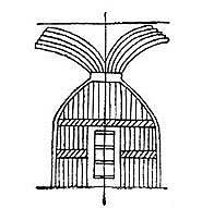 Двуречье. Изображение хижины из тростника около 3000 г. до н.э