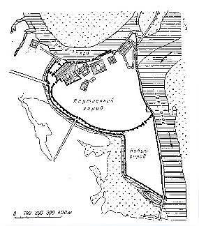 Город Ашшур. План города в период между IX и VII вв. до н.э.