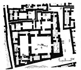 Жилой дом в Вавилоне, VI в до н.э. План. Реконструкция