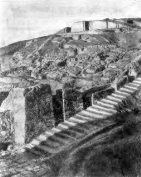 Урук. Белый храм, конец IV тысячелетия до н. э. Общий вид руин