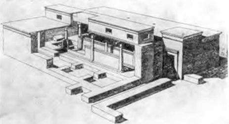 Бет-Шан. Южный храм. XII в. до н. э. (реконструкция)