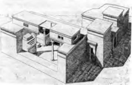 Бет-Шан. Северный храм (храм Астарты), XII в. до н. э. (реконструкция)