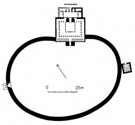 Мариб. Храм Аввам. План комплекса