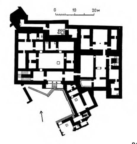 Сиро-хетты. Алалах (современная Ачана). Дворец Никмепа, XV в. до н. э. План