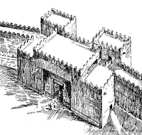 Сиро-хетты. Сам’аль (Зенджирли). Ворота цитадели, XII-VIII вв. до н. э. Реконструкция