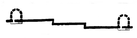 Кария; план крепостной стены с башнями