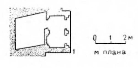 Ликия. Гробница в Пинаре; план