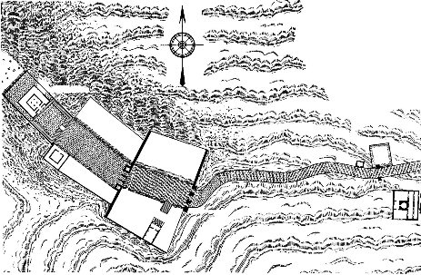 Храмовый комплекс Сейя-Си в Джебель-Хауране, I в. до н. э. — II в. н. э. План