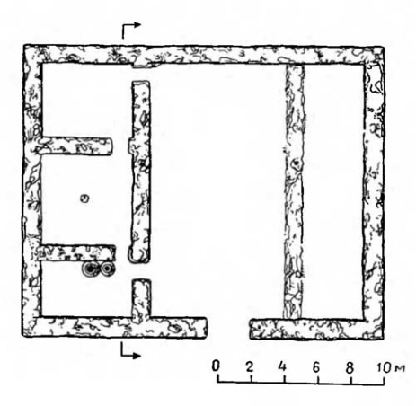 Урарту. Арагац, VII в. до н. э. Жилой дом. План
