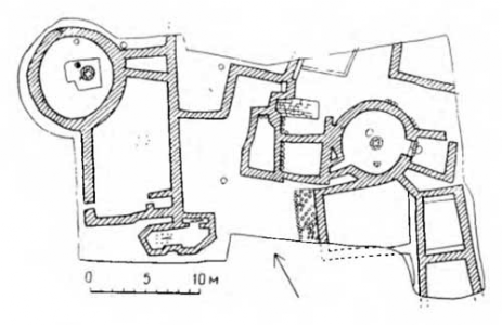 Закавказье. Жилище энеолитического поселения. План