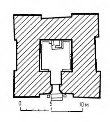 Урарту. Алтын-тепе. План храма