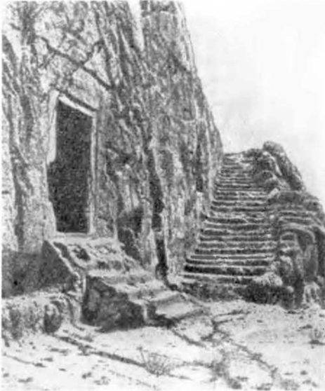 Урарту. Ванская скала. Большая пещера. Общий вид