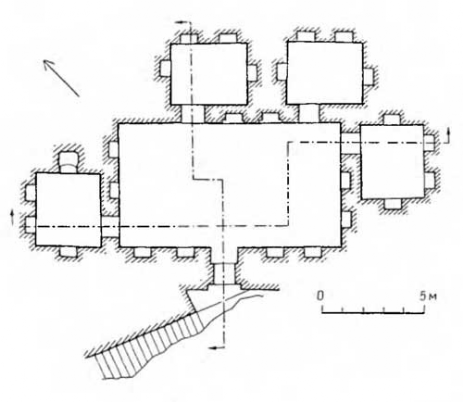 Урарту. Большая Хорхорская пещера в Тушпе (Ван), первая половина VIII в. до н. э. План