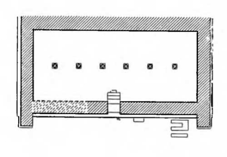 Грузия. Мцхета. Акрополь. Армазцихе, II в. до н.э. — I в. н.э. Колонный зал дворца. План