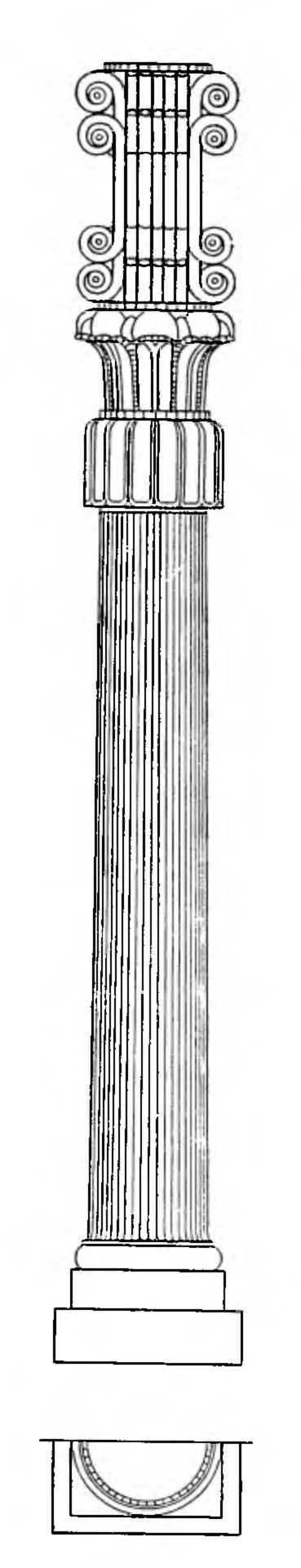 Иран. Персеполь. Ападана Дария. Колонны