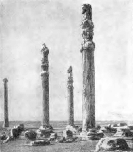 Иран. Персеполь. Ападана Дария. Фрагмент руин