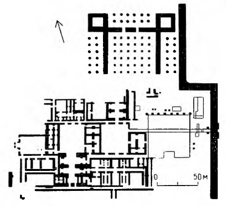 Иран. Сузы, 500-349 гг. до н. э. Акрополь, план