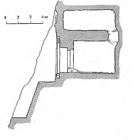 Курангун. Гробница Да-у-Духтар. Разрез