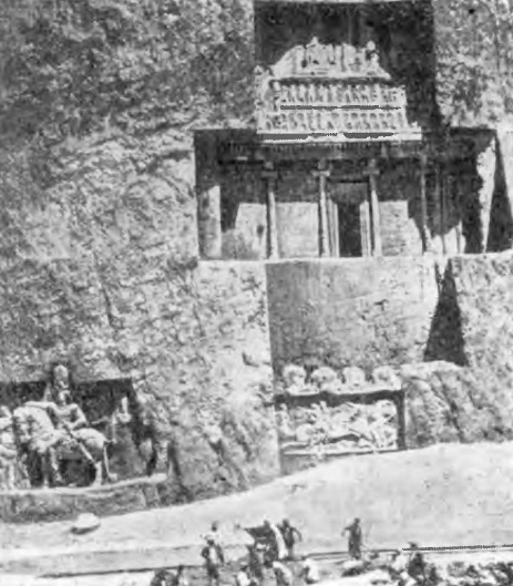 Накш-и-Рустем. Гробница Дария. Общий вид