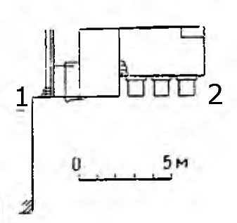 Накш-и-Рустем. Гробница Дария. Разрез