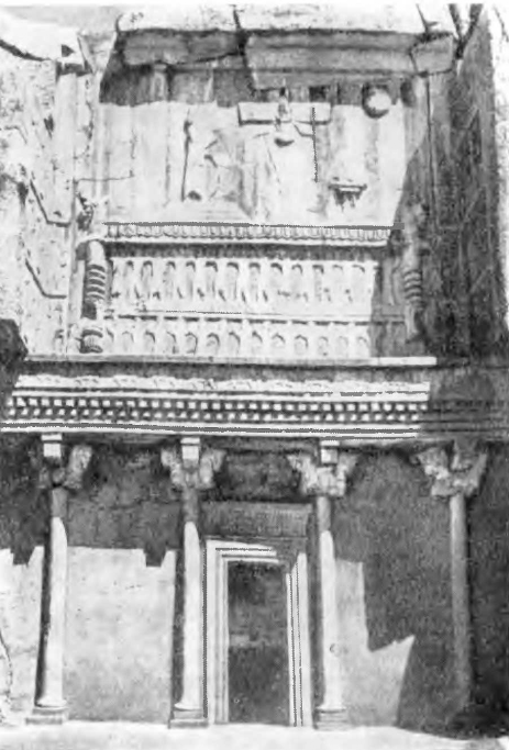 Накш-и-Рустем. Гробница Артаксеркса. Общий вид портика