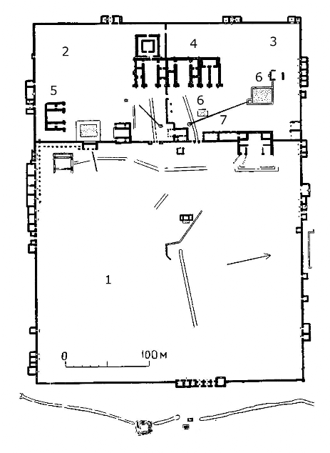 Парфия. Хатра. Дворец. План