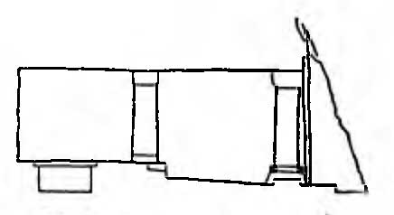Иран. Гробница Фахрика, VII в до н.э. Разрез