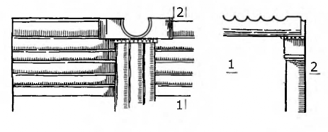 Сурдаш. Гробница Кызкапан, конец VII — начало VI вв. до н. э. Деталь потолка