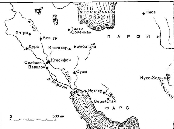 Карта Парфии