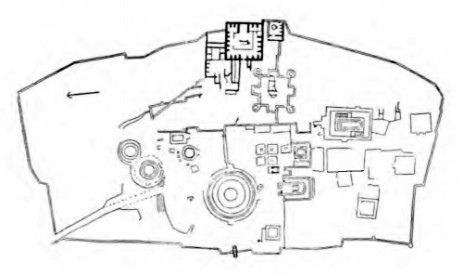 Санчи. Монастырский комплекс, III в. до н. э. — XII в. н. э. План комплекса