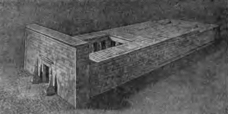 Карнак при Рамсесе III. Храм Хонсу. Реконструкция общего вида