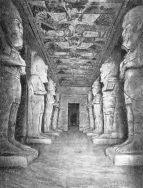 Абу-Симбел. Интерьер первого зала Большого храма