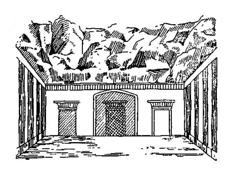 Поздний период. Дейр-эль-Бахри. Ансамбль гробницы жреца Амона Педиамонеминету. Интерьер