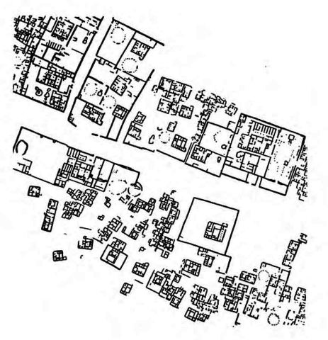 Ахетатон (Тель-эль-Амарна). Фрагмент генерального плана города